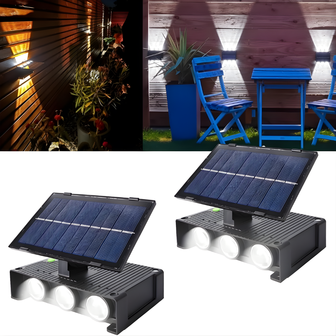 Lámpara Solar de Pared para Exterior