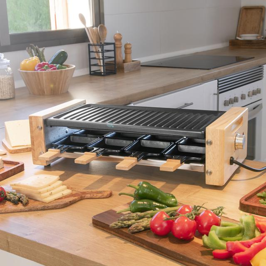 Raclette Queso y Parrilla Grill 1200W