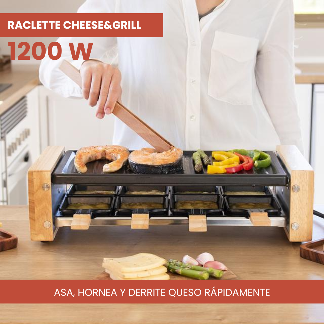 Raclette Queso y Parrilla Grill 1200W