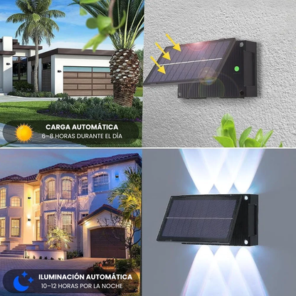 Lámpara Solar de Pared para Exterior