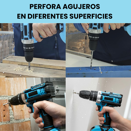Bricoset Taladro Percutor 21V + 25 Accesorios