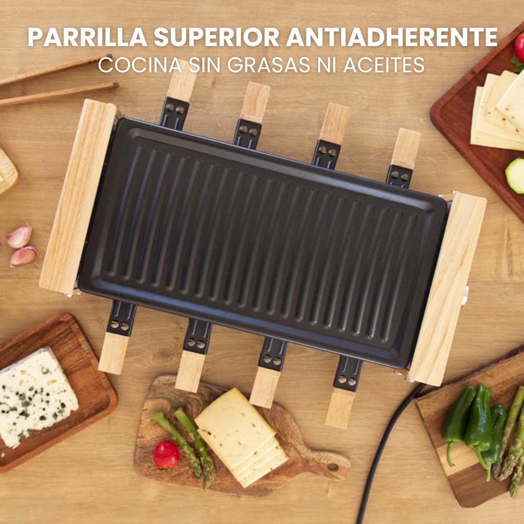 Raclette Queso y Parrilla Grill 1200W